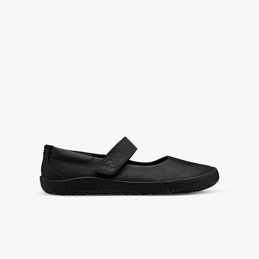 Black Vivobarefoot Wyn School Junior Kids' Casual Shoes | America 0232BEXC